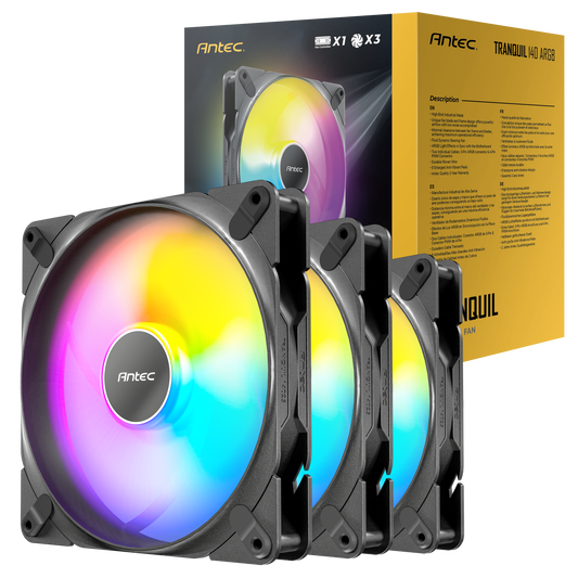 Tranquil 140mm ARGB 3 Fans and controller