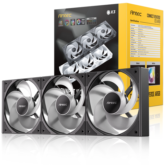 Connect 120 Reverse ARGB (3 Pack)