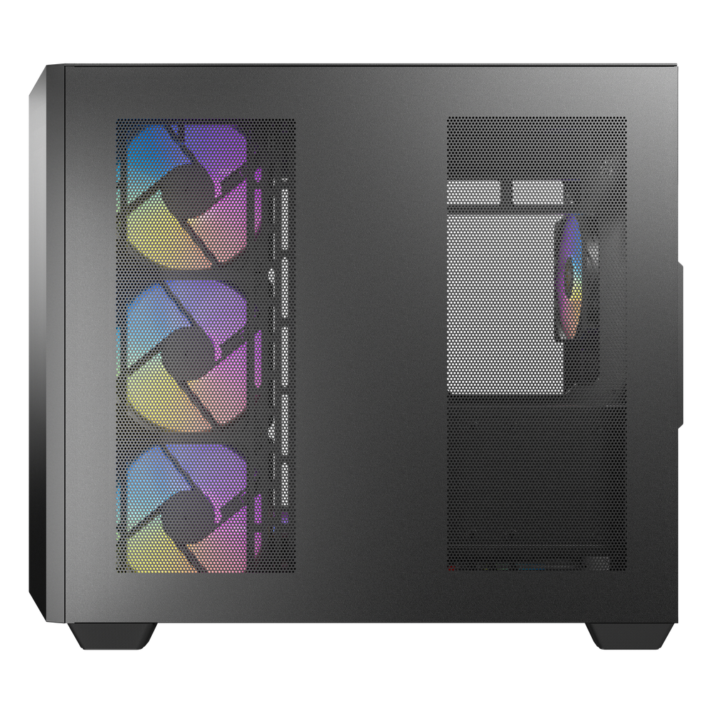 CiT Pro Jupiter Micro-ATX PC Gaming Case M/ATX met 8 inch LCD-scherm en CiT Pro Jupiter Micro-ATX PC Gaming Case M/ATX met 8 inch LCD-scherm en