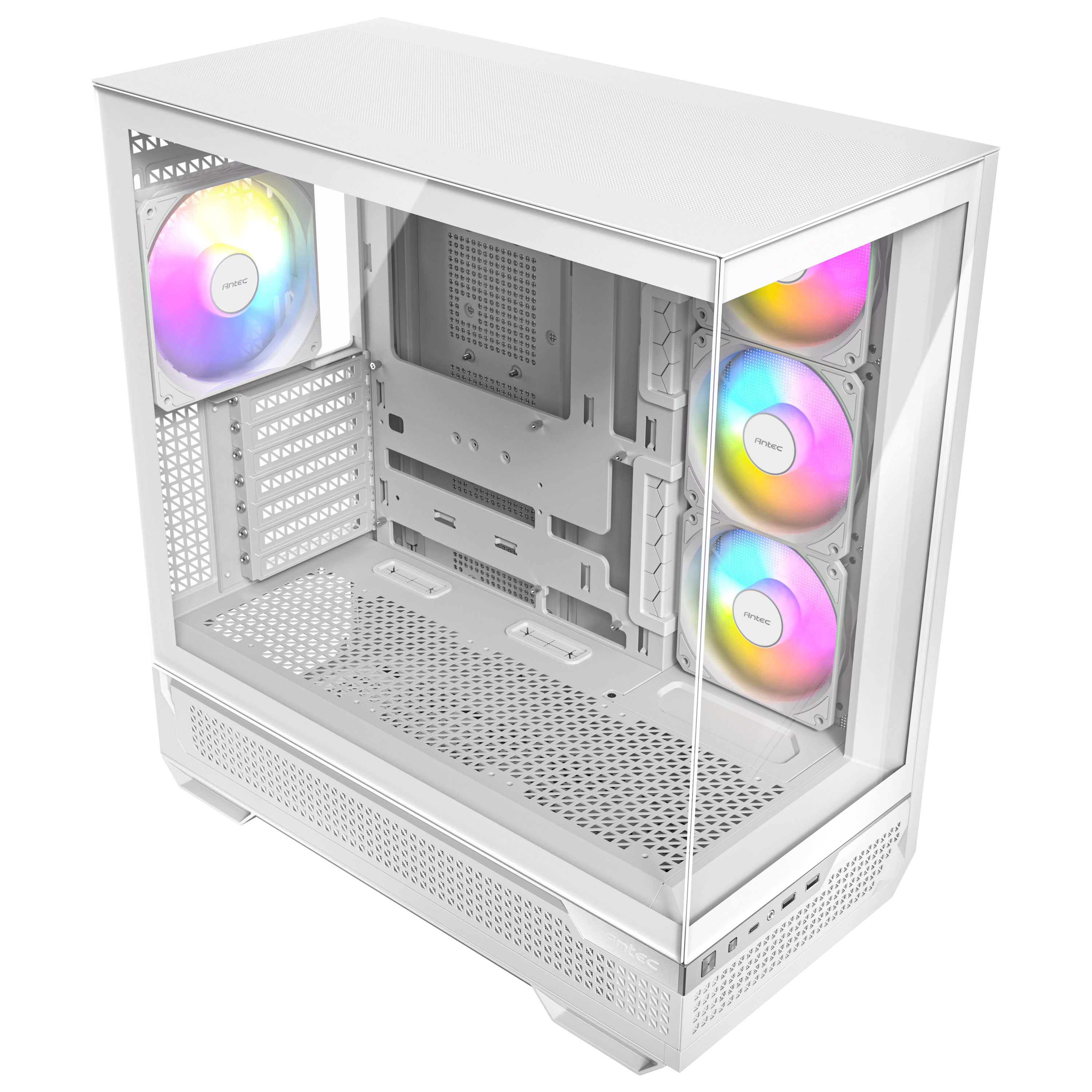 Antec C7 ARGB White Mid-Tower E-ATX Case - Thumbnail 2