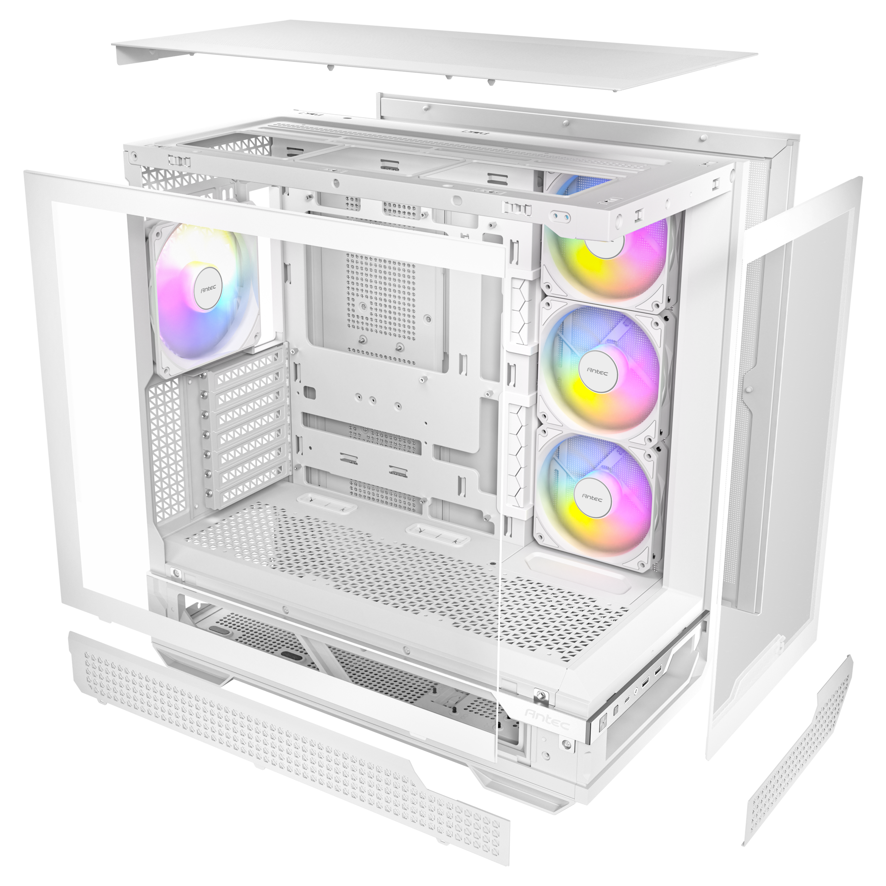 Antec C7 ARGB White Mid-Tower E-ATX Case - Thumbnail 5