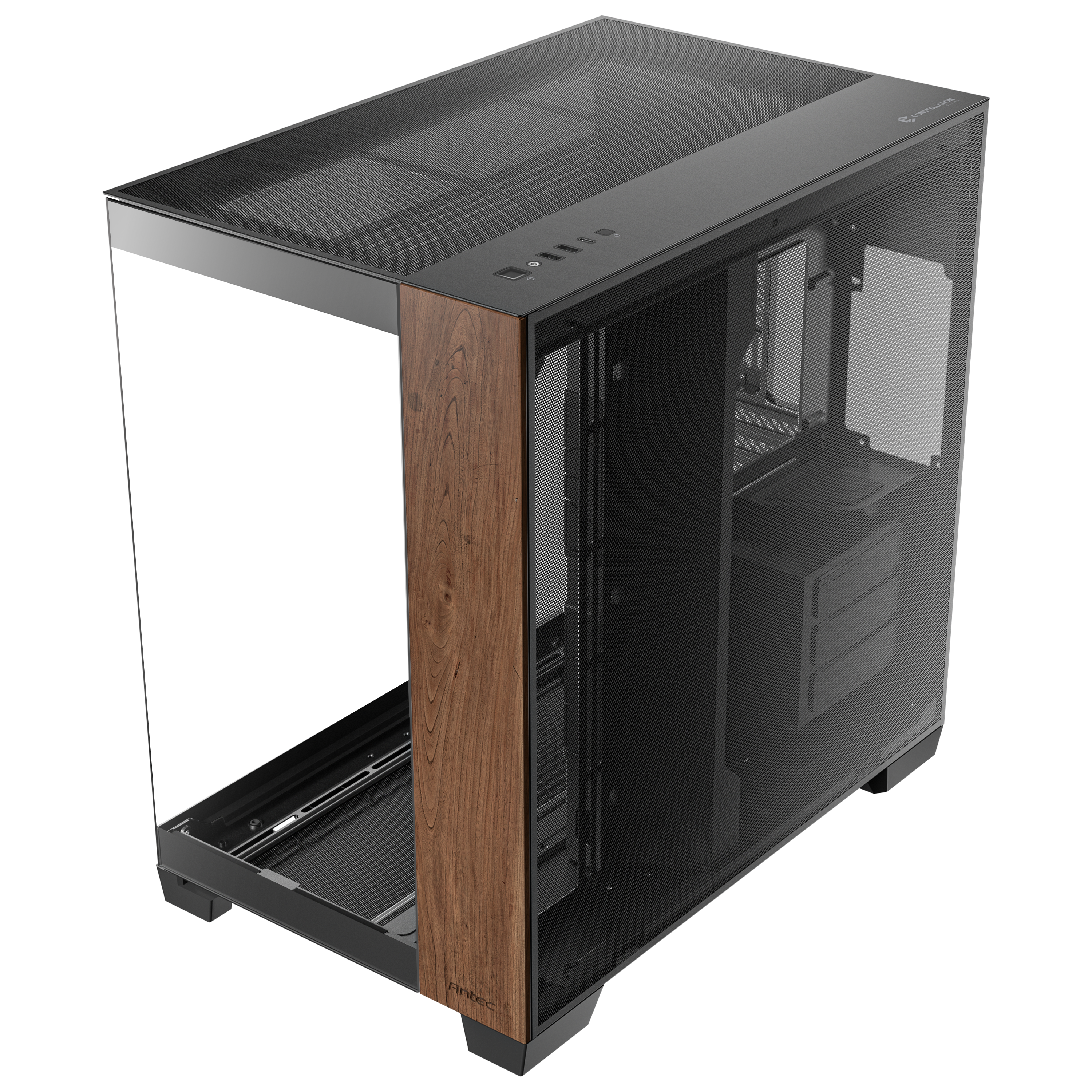 Antec C8 Wood Tempered Glass eATX Full Tower Computer Case - Thumbnail 3