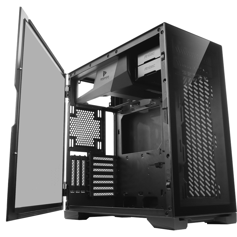 P120 Crystal ATX Computer Case Black