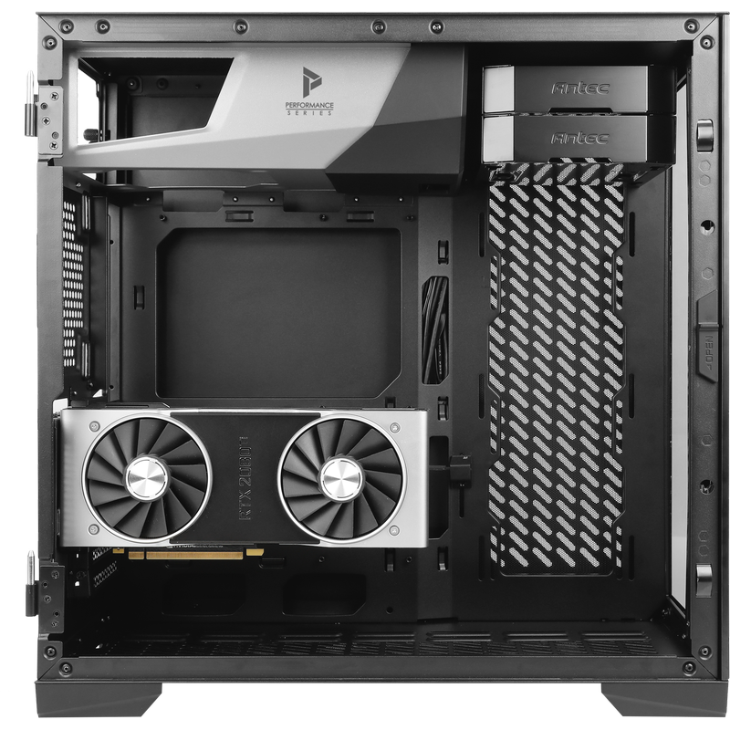 P120 Crystal ATX Computer Case Black